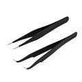 Stainless Steel Straight Nail Tweezers with Slanted Tip Rhinestone Picker Manicure Nail Art Tool