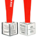 Hope Passion Knowledge Souvenir Medal Fight Poverty Book Shape 3D Metal Silver Medal Custom Cheap 5K Run Medals and Ribbons