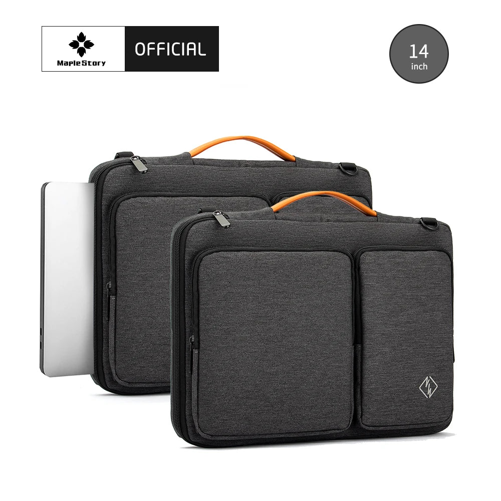 2023 New Fashion Waterproof Handmade Light Weight Unisex Business Laptop Shoulder Bag Macbook Pro 16 Carrying Case 14.2 Inch
