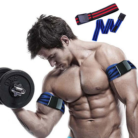 Factory Price Blue Leg Muscle up Lifting Bfr Bands Arm Occlusion Blood Flow Restriction Blocking Band Training Wrap for Fitness