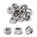 DIN6923 M3 M4 M5 M6 M8 M12 304 Stainless Steel Flange Nut with Tooth Hexagon Nut Flange with Cushion Hex Knurled Flange Nut
