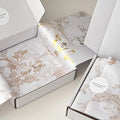 Luxury Gold Tissue Paper Sheets with Custom Logo for High-End Fashion Packaging Sustainable  Elegant