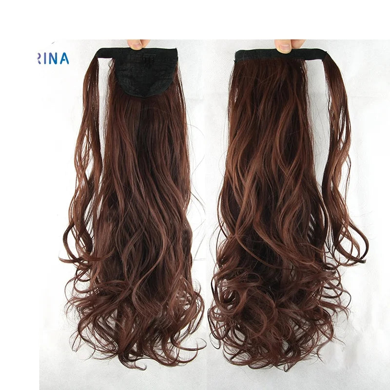 Furina 2023 Good Grades Wholesale Synthetic Hair Extension Ponytail Wrap Around