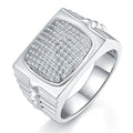 Factory Wholesale Custom Diamond Ring Set 925 Sterling Silver 18K Gold Plating Wedding Moissanite Rings for Man