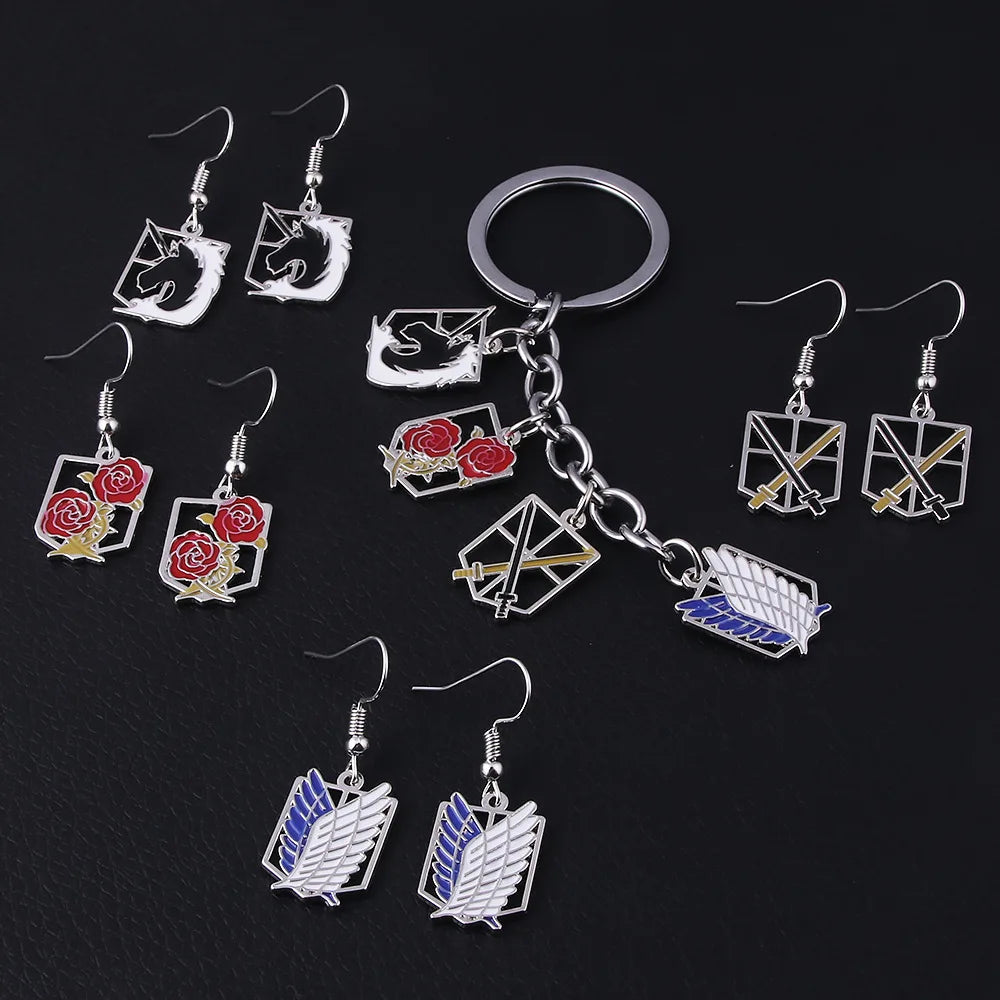Attack on Titan Jewelry Accessories Shingeki No Kyojin Wings of Freedom Necklace Metal Pendant Necklace
