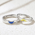 Wholesale 2022 Fashion Couple Jewelry Men Women Luxury Ring Opening Adjustable Sun Moon Star Couple Rings for Lover