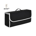 KUYUE Car Boot Organiser Rectangle Foldable Multi Compartment Storage Box with Non-Slip Bottom Tidy Accessories