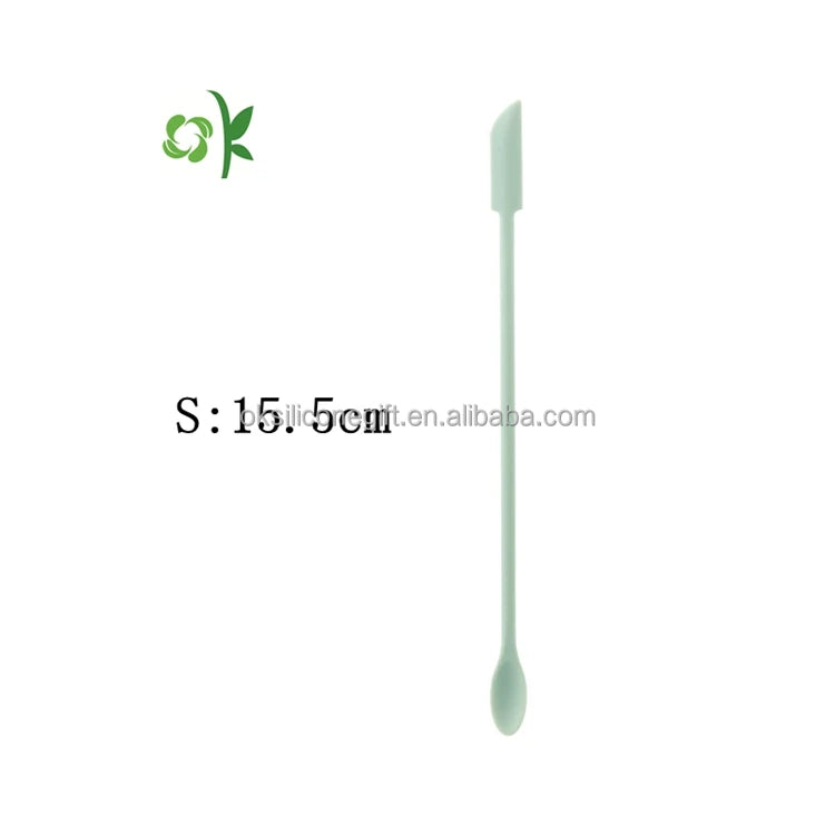 OKSILICONE Wholesale Factory Price Small Silicone Spatula Food Safe Heat Resistant Spatulas Cream Jar Bottle Scraper 1 Per Kit