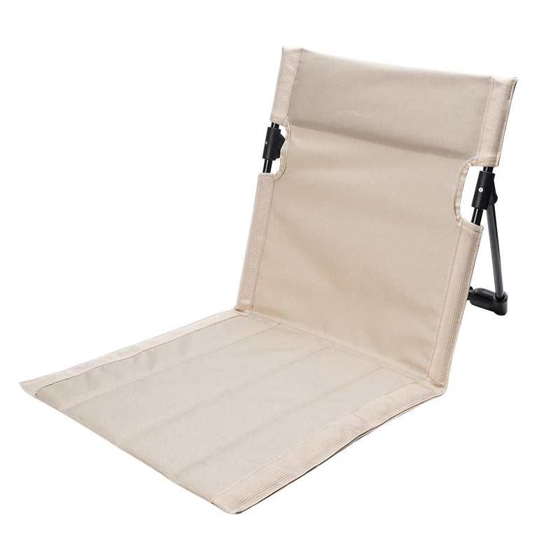 Outdoor Folding Beach Chair Mat Camping Beach Chair with Backrest MegaBDM