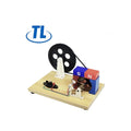 Manual Generator Model Middle School Physics Teaching Wooden Base with Belt Physics Teaching Instrument Large Hand Cranked AC/DC
