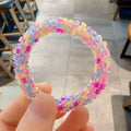 Fashion Sequin Elastic Seed Bead Handmade Hair Accessories Girls Hair Ties