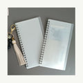 New Fashion Waterproof Portable Finance Bill Organizer Frosted Pocket Budget Planner A6 Sprial Cash Book Budget Book 6 Envelopes