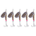 Factory Price 6.3cm 5.1g Metal Spoon Spinner Bait Fishing Lure with Treble Hook