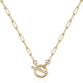 Stainless Steel 18K Paper Clip Chain Oval Flat Wire OT Bone Chain Necklace