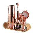 2021 Luxury Gold Vintage Insulated Double Wall Cocktail Shaker New Design Bar Accessories Set Kit