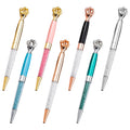 Beautiful and Luxury Crystal Crown Pen With Custom Logo Queen Metal Ballpoint Pen for Gift
