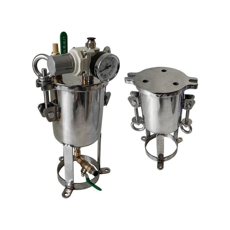 High Viscosity Glue Lower Glue Outlet Feeding Barrel 1L-10L Industrial Stainless Steel Pressure Tank OEM/ODM Supported