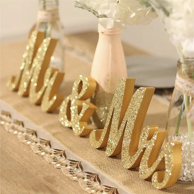 Wedding Marquee Letters Wooden Mr Mrs Letters Table Centerpiece Decorations