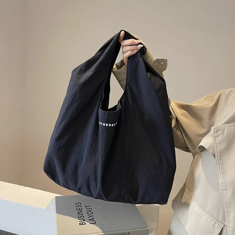 Casual Cool Workwear Style Women's Underarm Bags New Letter Print Ladies Handheld Bag Large Capacity Female Shopping Book Tote