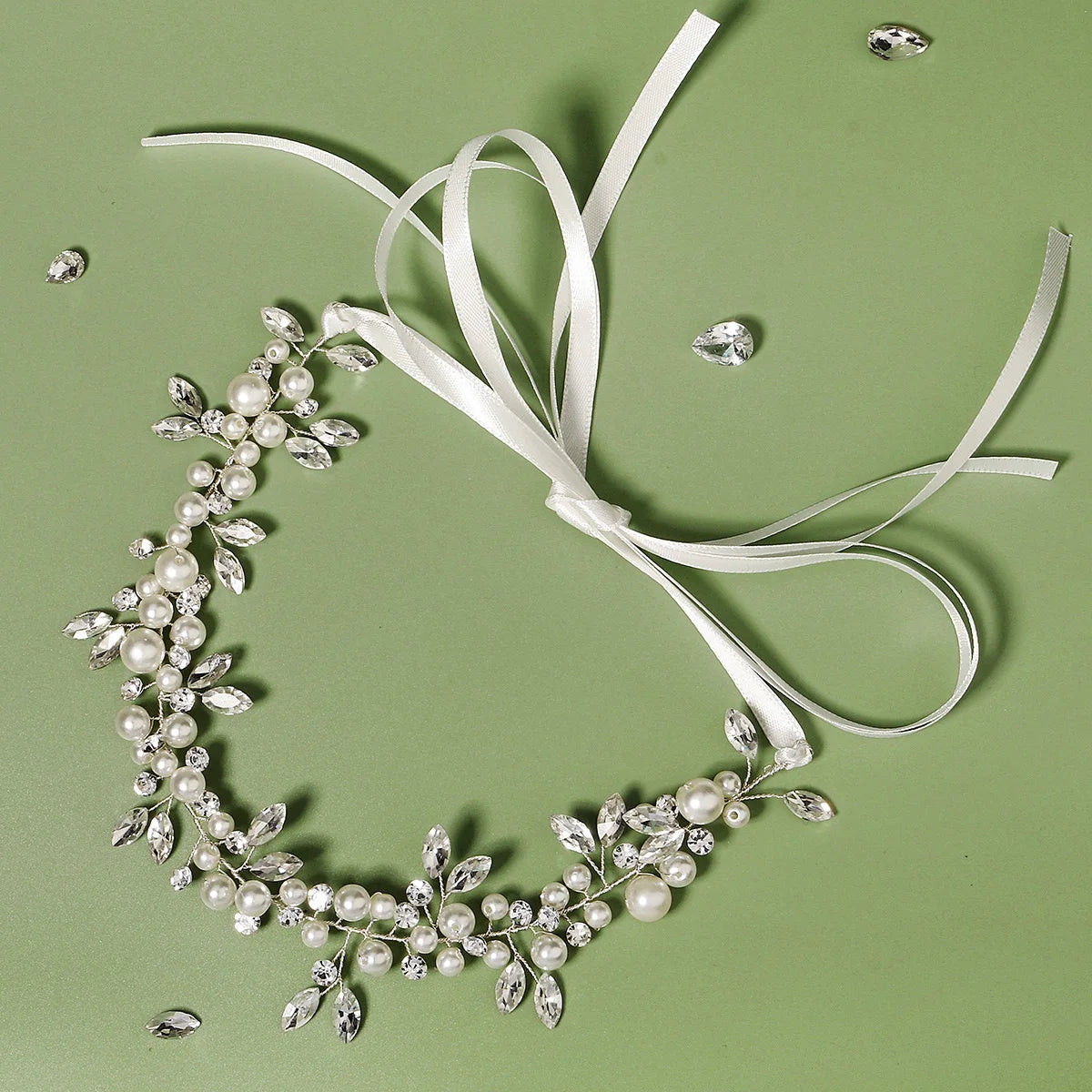 Miallo Handmade Rhinestone Pearl Fashion Hair Vine Wedding Bride Headwear Wedding Hair Accessories