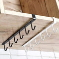 Iron Wardrobe Hooks Nail Free and Hole Free Self Adhesive Wall Hangers With Hooks for Household Utensils Hanging Organizers MegaBDM