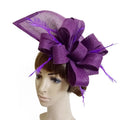 Fashion Women Ladies Elegant Floral Sinamay Tea-Party Dinner Fascinators Hat Kentucky Derby Hat Wedding Cocktail Hat