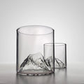 Customized Hand Blown Unique Crystal everest Mount Snow Mountain Fuji Matterhorn Snow Mountain Glass Whisky