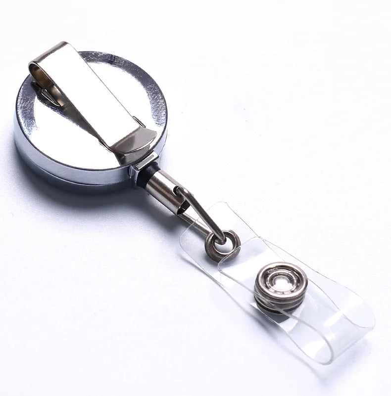 Wholesale Metal Card Badge Holder Nurse Name Badge Reel Clip ID Card Badge Reel Holder Clip