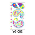 Custom Luminous Fluorescent Tattoo Sticker Water Transfer Temporary UV Tattoo Stickers