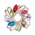Jachon Alloy Rhinestone Three-Ring Silk Scarf Buckle Versatile Pearl Silk Scarf Buckle Flower Jane Scarf Ring Jewelry
