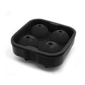 Custom Logo 4 Cavity Silicone Sphere Whiskey Ball Mold 132G Ice Cream Ball Shaped Ice Tray Maker With Opp Bag