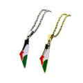 2025 Palestine Jewelry Necklace Palestine Flag Map Necklace