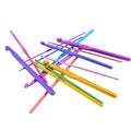 Metal Handle Crochet Hook Knitting Needles Set Crocheting Needle Tool Aluminum Colored Crochet Sweater Knitting DIY Crafts