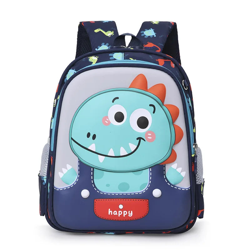 China Oem Black Dinosaur Printed Fashion Student Cute Backpack