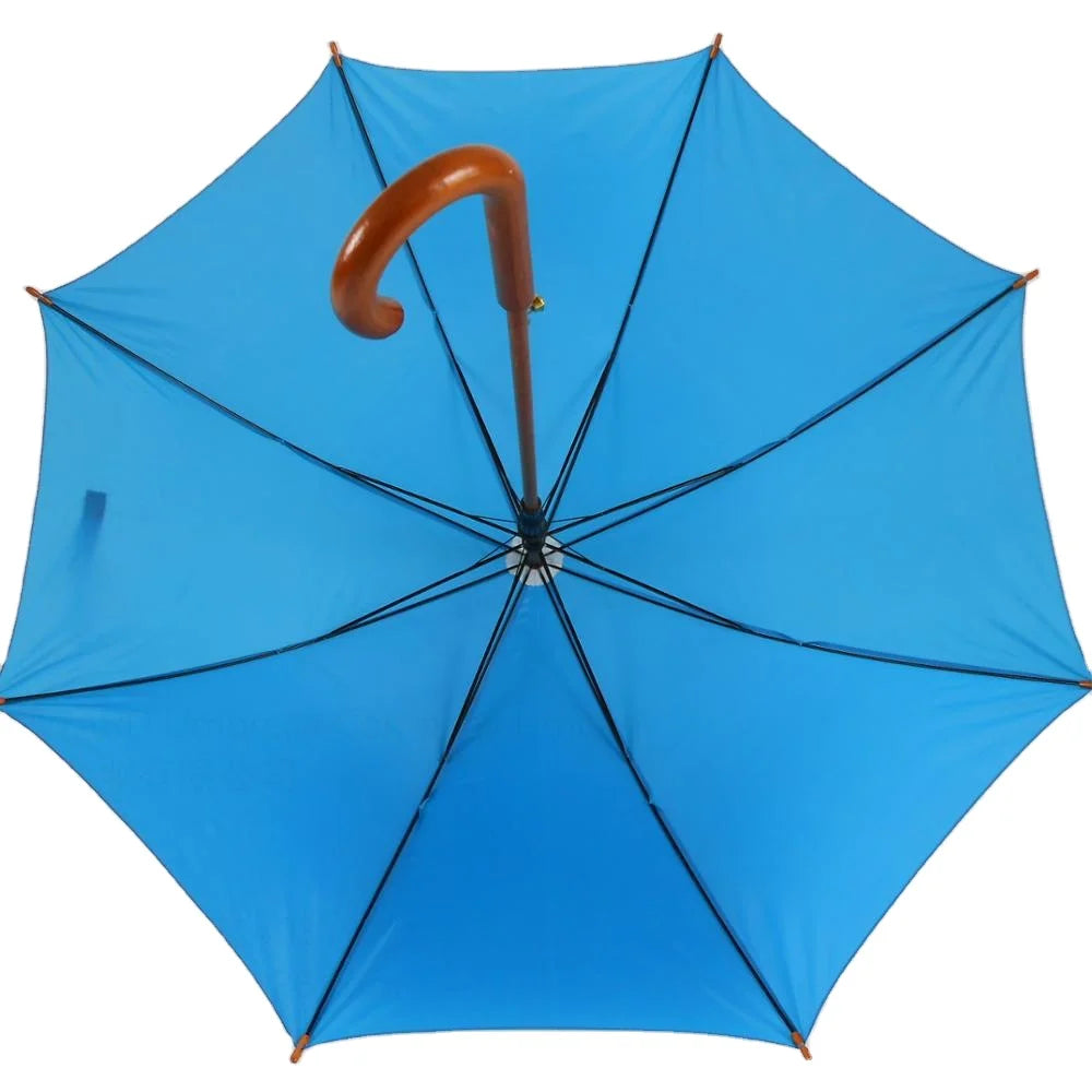 Wood Shaft Handle Umbrella Manufacturer Custom Promotional Umbrella Windproof Custom Wooden Umbrella