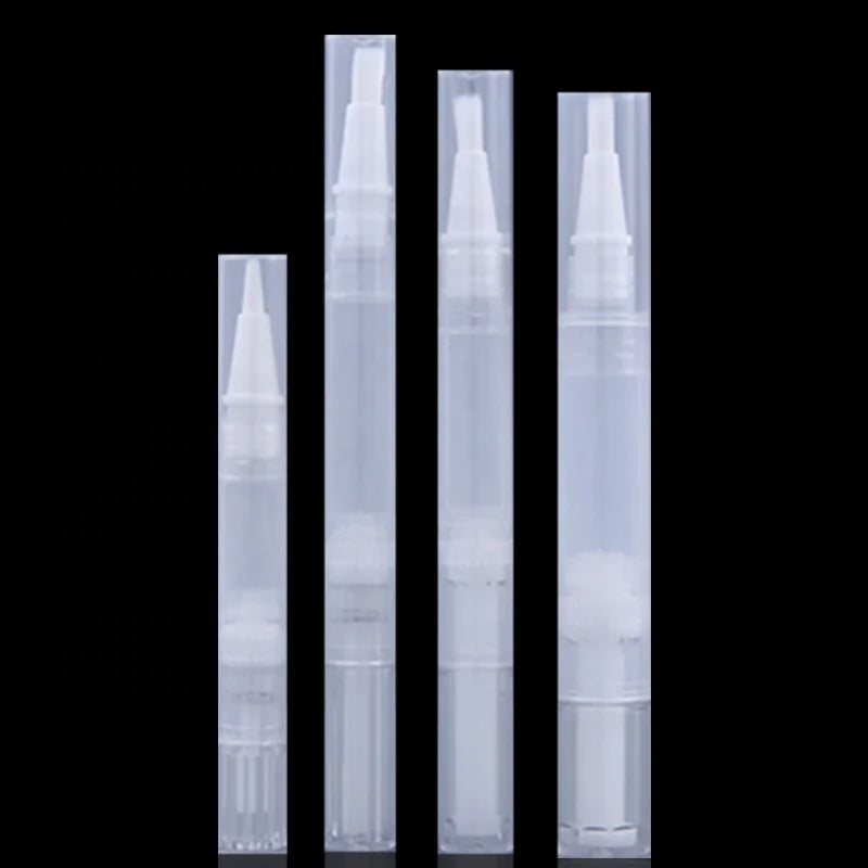 In Stock 2ml 3ml 5ml Container Cuticle Oil Nail Polish Makeup Accessories Twist Pen Lip Gloss Tube with Brush