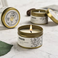4oz Aluminum Boxes for Candle Jars Available in Gold Silver Black Colors
