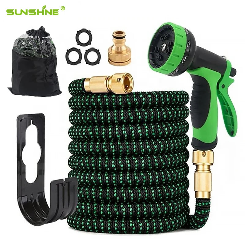 SUNSHINE Super Quality China Alibaba Supplier Green Power 25FT 50FT 75FT 100FT the Fit Life Expandable Garden Hose Reviews