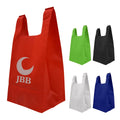Ruth Ultrasonic Zip Custom Non-Woven T-Shirt Bag Biodegradable European PET Letter Pattern Punch Medium Tote Shopping Bag