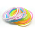 Gel Elastics No Slip Grip Multi Color Hair Holder Hair Tie Silicone Bracelets 10 Pcs Pack