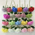 Larex Real Touch Single Stem Head Hydrangea Wedding Decoration Flower Arrangement Artificial Hydrangea Flower