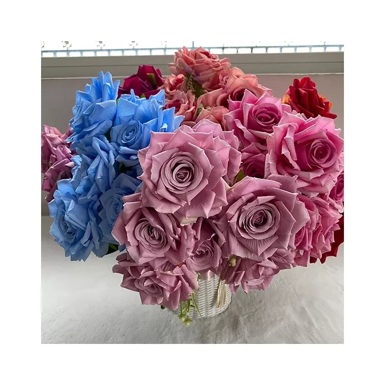 Centerpiece Flower Wedding Decoration Flowers Decor Seven Big Horn Roses for Lovers