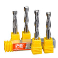 Huhao High Quality 2 Flutes Spiral Milling Cutter Carbide  CNC Engraving Router Drill Bit PVC Carving Tools 3515