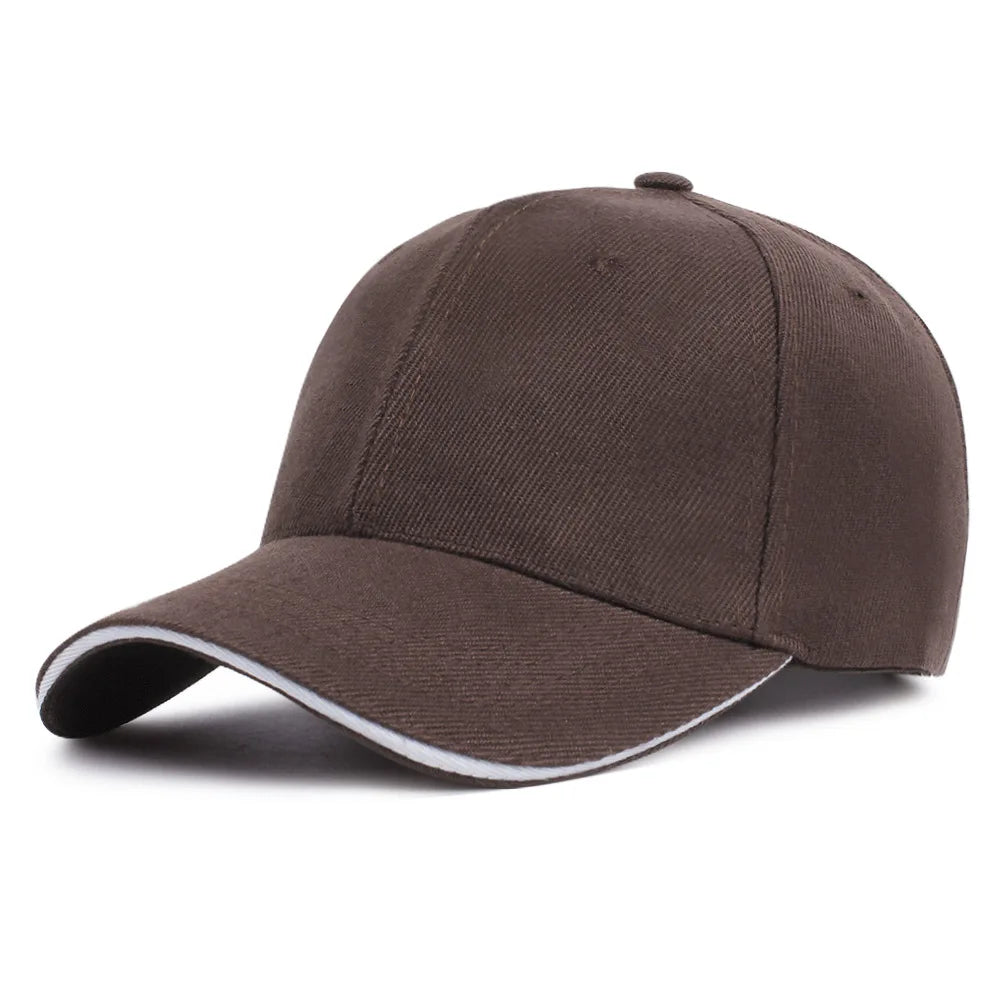 Wholesale Customized Sandwich Brim Fitted 6 Panel Hat