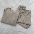 Custom Waffle Sweatshirt Set Wholesale Sweatpants and Hoodie Set Unisex 2026 Women Summer Sets Two Piece