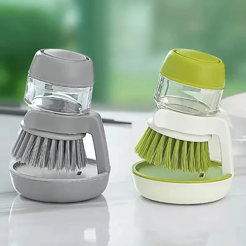 Durable Non-Stick Flexible Portable Handheld Eco-Friendly Waterproof Dishwashing Pot Scrubbing Brush Household Kitchen Cleaning
