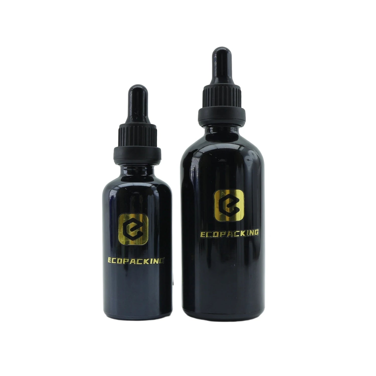 Wholesale Body Oil Bottle 5ml 10ml 15ml 20ml 30ml 50ml 100ml Black Glass Dropper Bottle