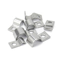 M8 to M50 Single-Hole U-Shaped Stainless Steel Half Saddle Bracket Premium Pipe Clamp