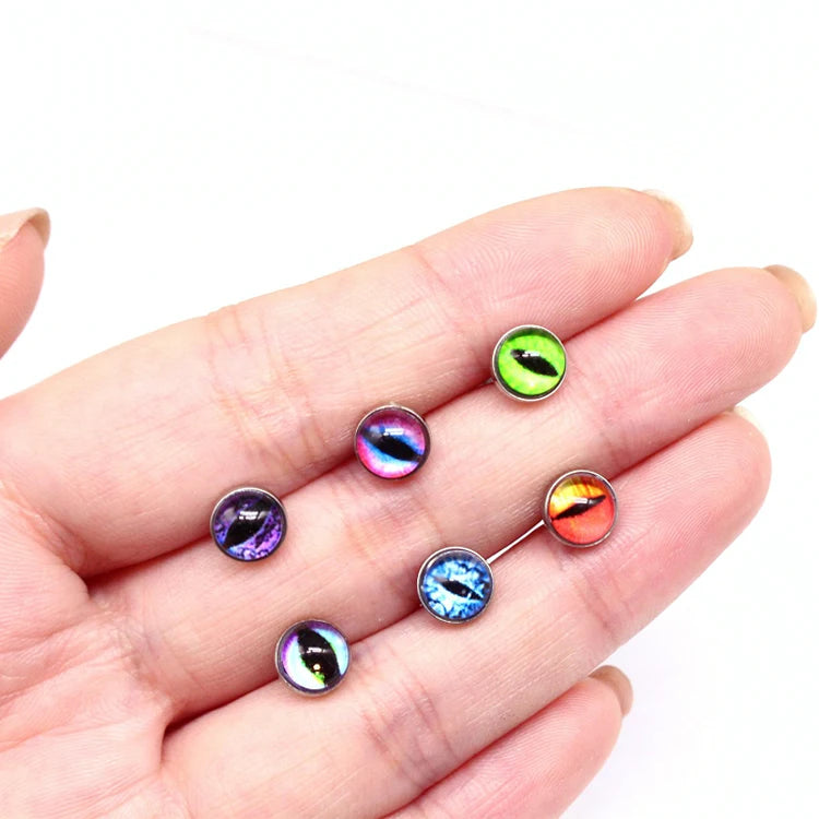 Gaby New Stainless Steel Tongue Rings Colorful Cow Eye Tongue Rings Body Piercing Jewelry Wholesale for Women