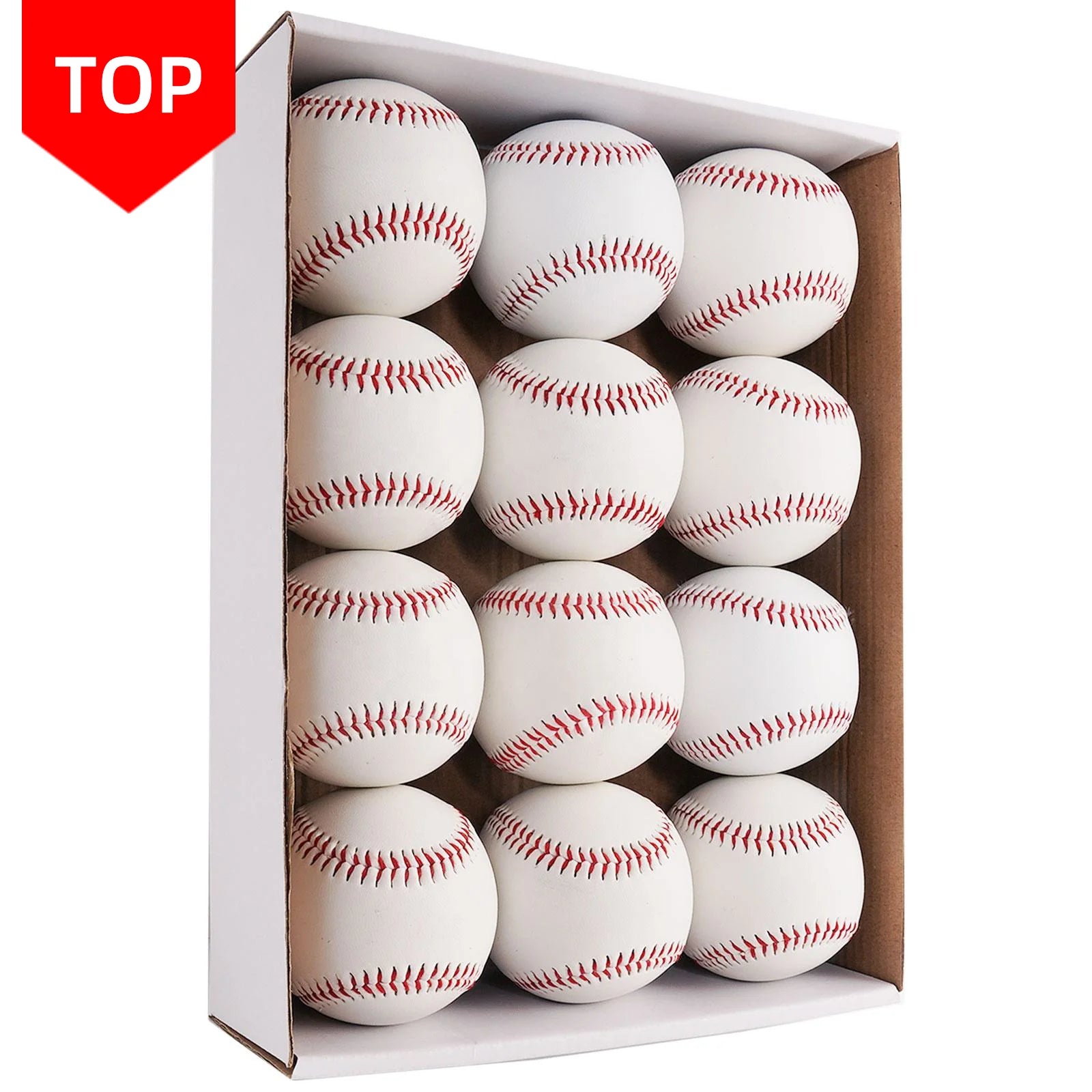 Wholesale Baseball Balls 9 Inch Synthetic PVC Leather Baseball Ball for Adult Training Practice Baseball Balls